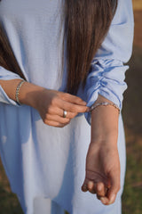 Sky Blue Stitched Co-Ord Set
